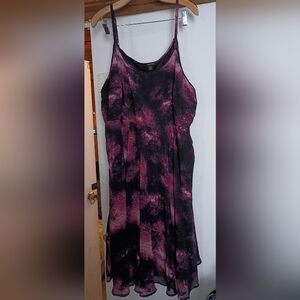 SHEIN Strapless Black and Pink Dress